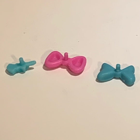 LOT OF 6 TEENIEST TINIEST LPS LITTLEST PET SHOP TOY FIGURES & 3 BOW ACCESSORIES - Picture 9 of 9